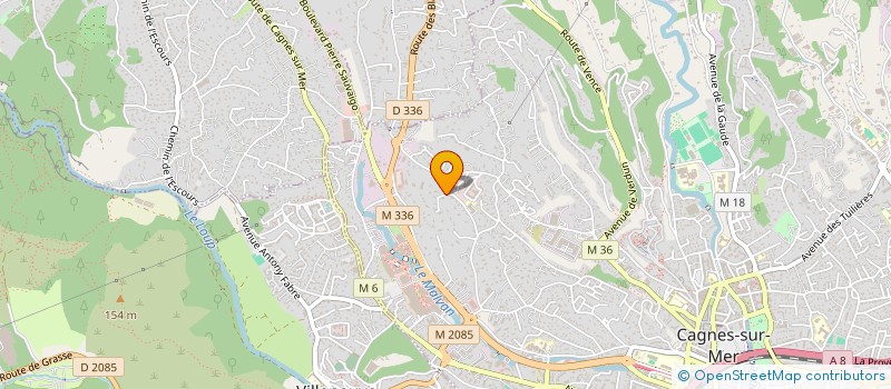 localisation de l'entreprise MADAME SANDRINE LESAUVAGE à CAGNES-SUR-MER