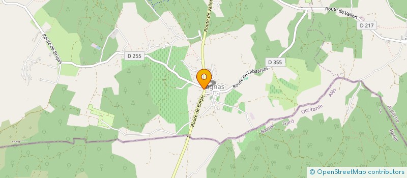 localisation de l'entreprise MADAME SANDRINE LESOEUR  VAGNAS