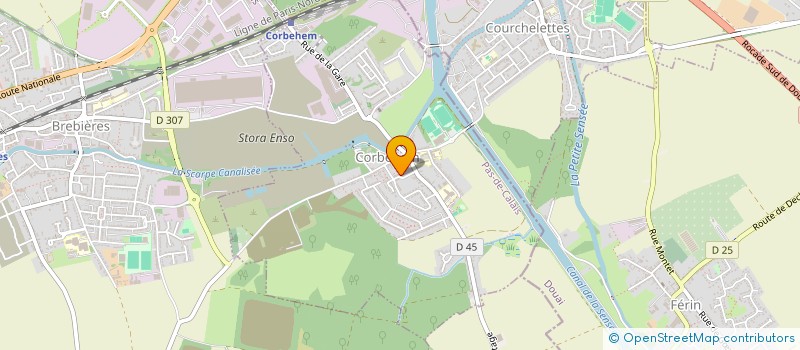 localisation de l'entreprise MADAME SANDRINE LESPAGNOL  CORBEHEM