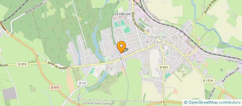 localisation de l'entreprise MADAME SANDRINE LEVASSEUR  FORGES-LES-EAUX