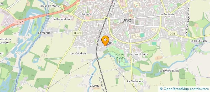 localisation de l'entreprise MADAME SANDRINE LEVASSEUR  BRUZ