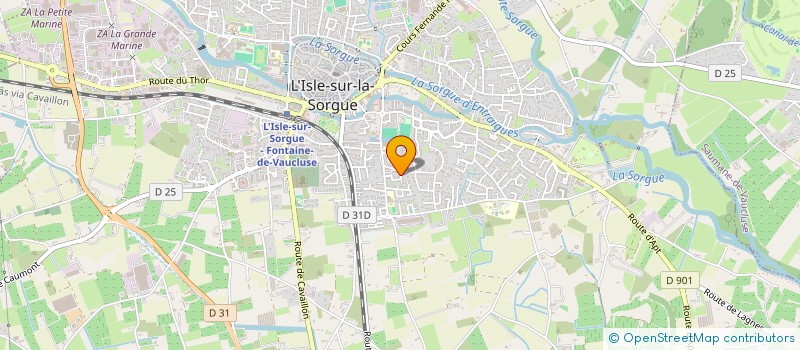 localisation de l'entreprise MADAME SANDRINE LEVASSEUR  L'ISLE-SUR-LA-SORGUE