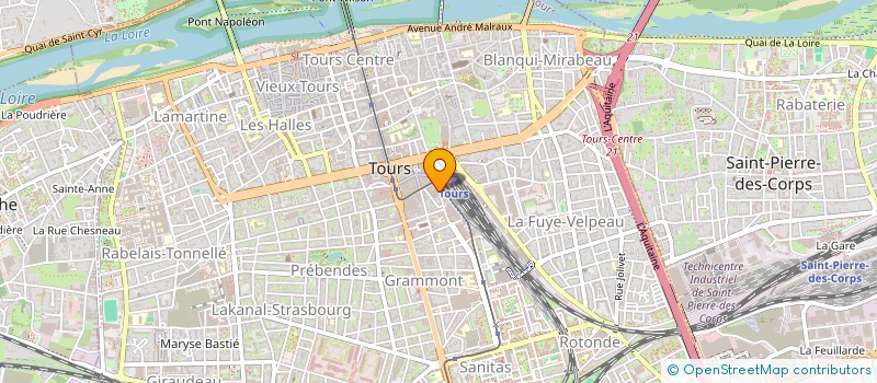 localisation de l'entreprise MADAME SANDRINE LEZIN  TOURS