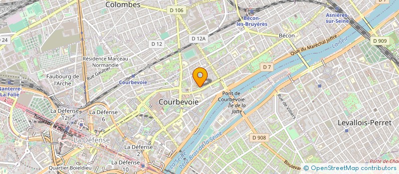 localisation de l'entreprise MADAME SANDRINE LHERITIER à COURBEVOIE