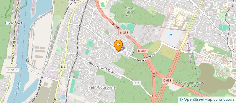 localisation de l'entreprise MADAME SANDRINE LHEUREUX  PETIT-COURONNE