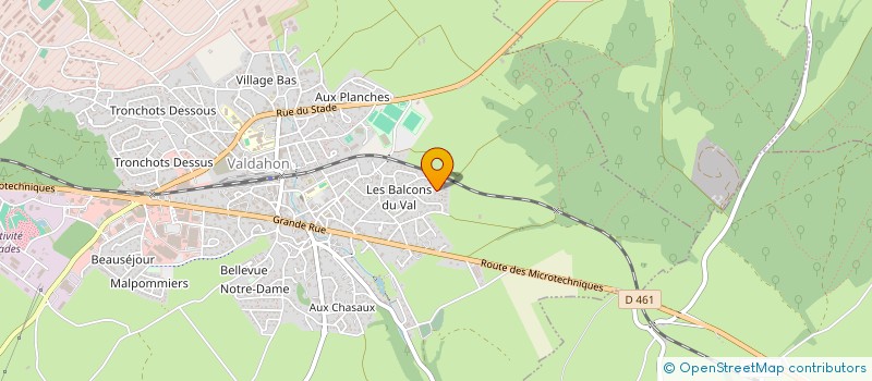 localisation de l'entreprise MADAME SANDRINE LIBERATO  VALDAHON