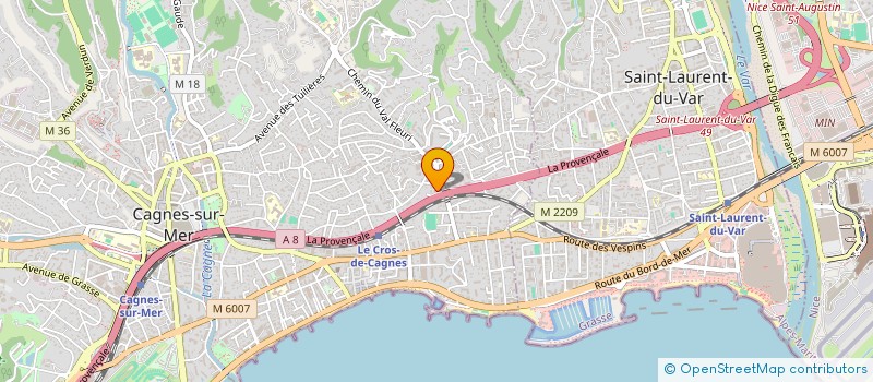 localisation de l'entreprise MADAME SANDRINE LIGATO à CAGNES-SUR-MER