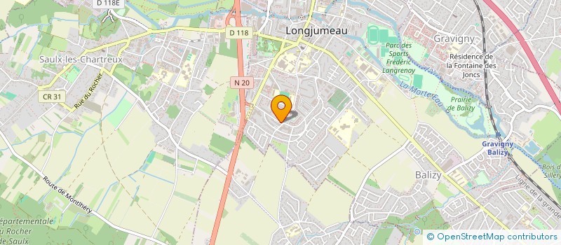 localisation de l'entreprise MADAME SANDRINE LIMPENS à LONGJUMEAU