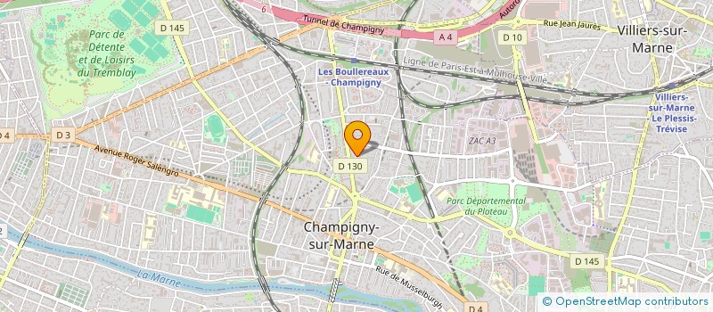 localisation de l'entreprise MADAME SANDRINE LINDRON à CHAMPIGNY-SUR-MARNE