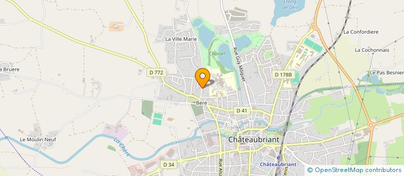 localisation de l'entreprise MADAME SANDRINE LOMBART à CHATEAUBRIANT