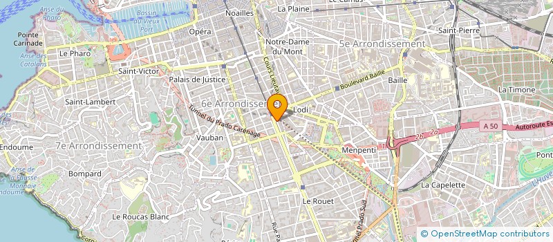 localisation de l'entreprise MADAME SANDRINE LONG à MARSEILLE