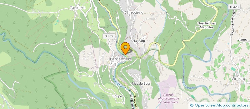 localisation de l'entreprise MADAME SANDRINE LOPEZ à LARGENTIERE