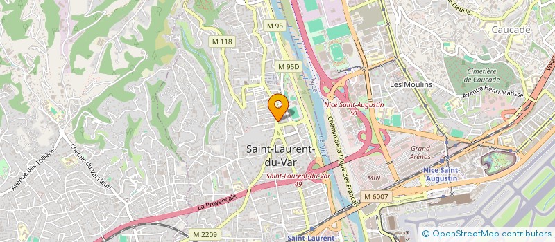 localisation de l'entreprise MADAME SANDRINE LOPEZ à SAINT-LAURENT-DU-VAR
