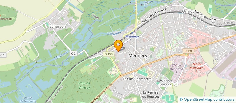 localisation de l'entreprise MADAME SANDRINE LOUBEYRE  MENNECY