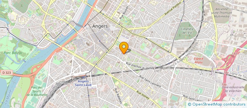 localisation de l'entreprise MADAME SANDRINE LOUET à ANGERS