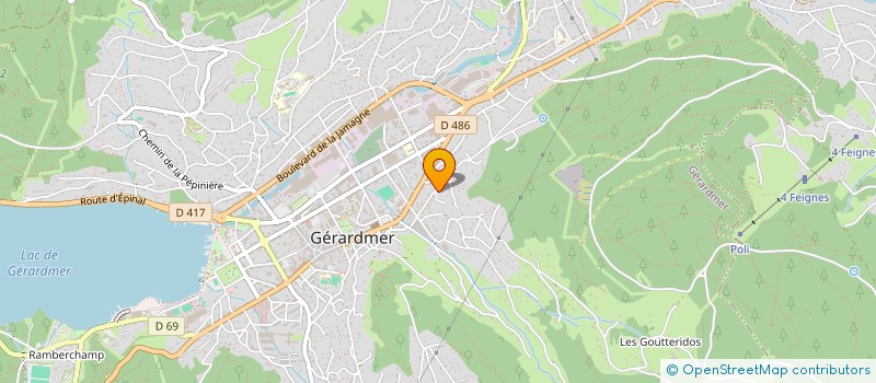 localisation de l'entreprise MADAME SANDRINE LOUIS  GERARDMER