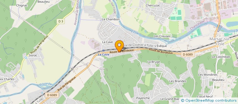 localisation de l'entreprise MADAME SANDRINE LOUSTALOT  MARSAC-SUR-L'ISLE