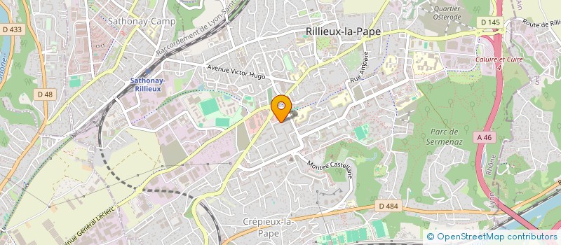 localisation de l'entreprise MADAME SANDRINE LUCE  RILLIEUX-LA-PAPE