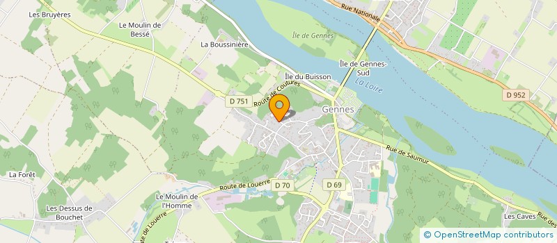 localisation de l'entreprise MADAME SANDRINE MABIT  GENNES-VAL-DE-LOIRE