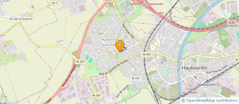 localisation de l'entreprise MADAME SANDRINE MACHOWICZ  HALLENNES-LEZ-HAUBOURDIN