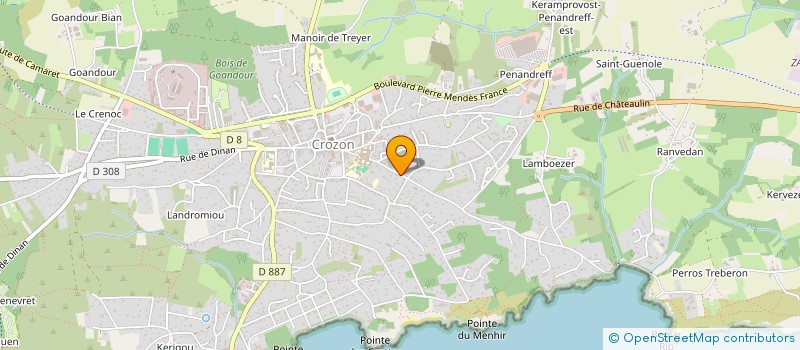 localisation de l'entreprise MADAME SANDRINE MADEC  CROZON