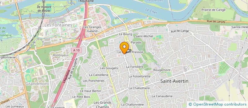 localisation de l'entreprise MADAME SANDRINE MAGALIE BOURGUIGNON  SAINT-AVERTIN