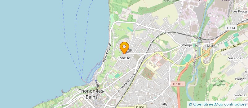 localisation de l'entreprise MADAME SANDRINE MAGAUD BEAUCHARD à THONON-LES-BAINS