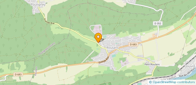 localisation de l'entreprise MADAME SANDRINE MAGNIN  ROULANS