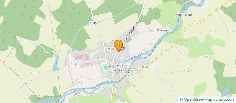 localisation de l'entreprise MADAME SANDRINE MALAISE à OUZOUER-SUR-TREZEE