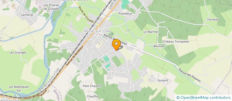 localisation de l'entreprise MADAME SANDRINE MALCOTTI  RAZAC-SUR-L'ISLE