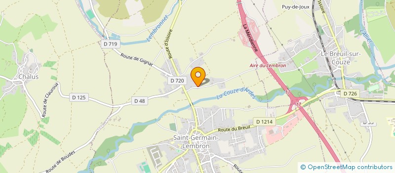 localisation de l'entreprise MADAME SANDRINE MANARANCHE  SAINT-GERMAIN-LEMBRON