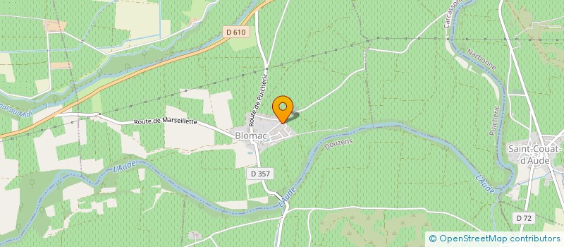 localisation de l'entreprise MADAME SANDRINE MANENC  BLOMAC