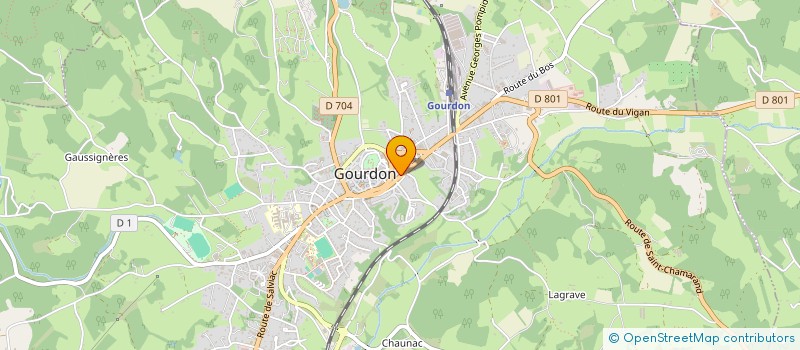 localisation de l'entreprise MADAME SANDRINE MANIE  GOURDON