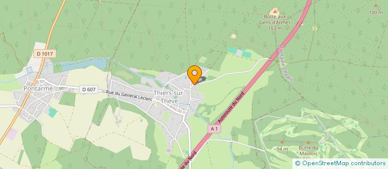 localisation de l'entreprise MADAME SANDRINE MANOT  THIERS-SUR-THEVE