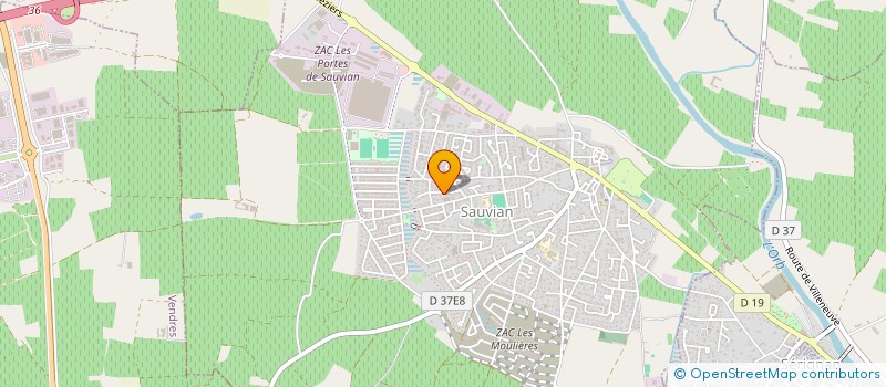 localisation de l'entreprise MADAME SANDRINE MARAUX  SAUVIAN