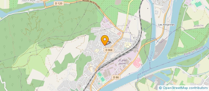 localisation de l'entreprise MADAME SANDRINE MARCEL  LA VOULTE-SUR-RHONE