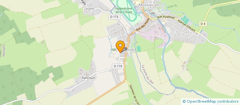 localisation de l'entreprise MADAME SANDRINE MARCHAL  CEFFONDS