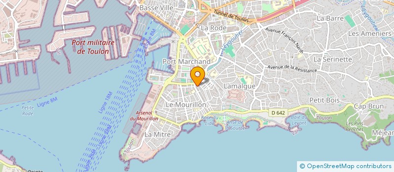 localisation de l'entreprise MADAME SANDRINE MARCIADRI à TOULON