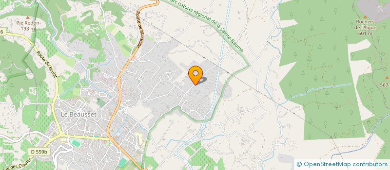 localisation de l'entreprise MADAME SANDRINE MARCOULY  LE BEAUSSET