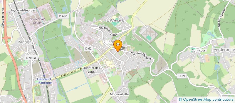 localisation de l'entreprise MADAME SANDRINE MAREC  LIANCOURT