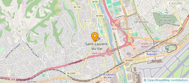localisation de l'entreprise MADAME SANDRINE MARECHAL à SAINT-LAURENT-DU-VAR