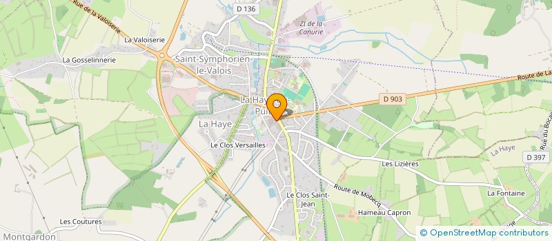 localisation de l'entreprise MADAME SANDRINE MARGUERITE  LA HAYE