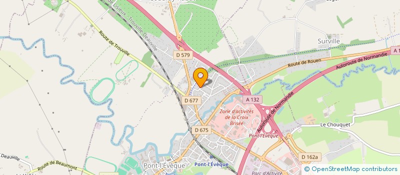 localisation de l'entreprise MADAME SANDRINE MARIE  PONT L'EVEQUE