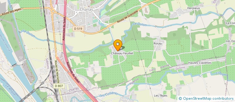 localisation de l'entreprise MADAME SANDRINE MARIN  CHANAS