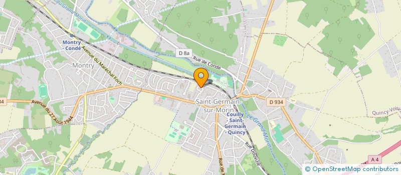 localisation de l'entreprise MADAME SANDRINE MARINIER  SAINT-GERMAIN-SUR-MORIN