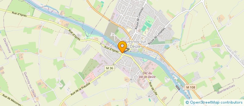 localisation de l'entreprise MADAME SANDRINE MARLIER à QUESNOY-SUR-DEULE