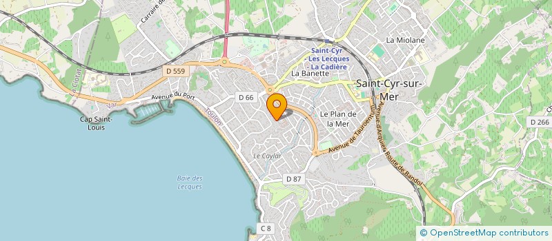 localisation de l'entreprise MADAME SANDRINE MARQUES DA FELICIA à SAINT-CYR-SUR-MER