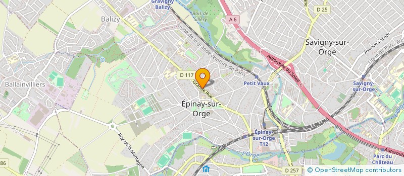 localisation de l'entreprise MADAME SANDRINE MARQUET  EPINAY-SUR-ORGE