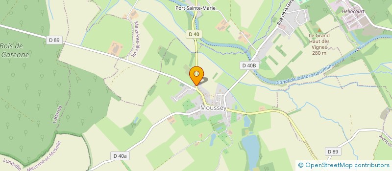 localisation de l'entreprise MADAME SANDRINE MARQUET  MOUSSEY