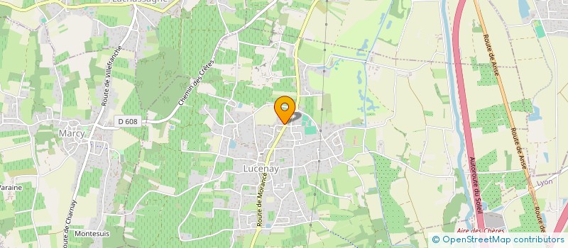 localisation de l'entreprise MADAME SANDRINE MARREL  LUCENAY